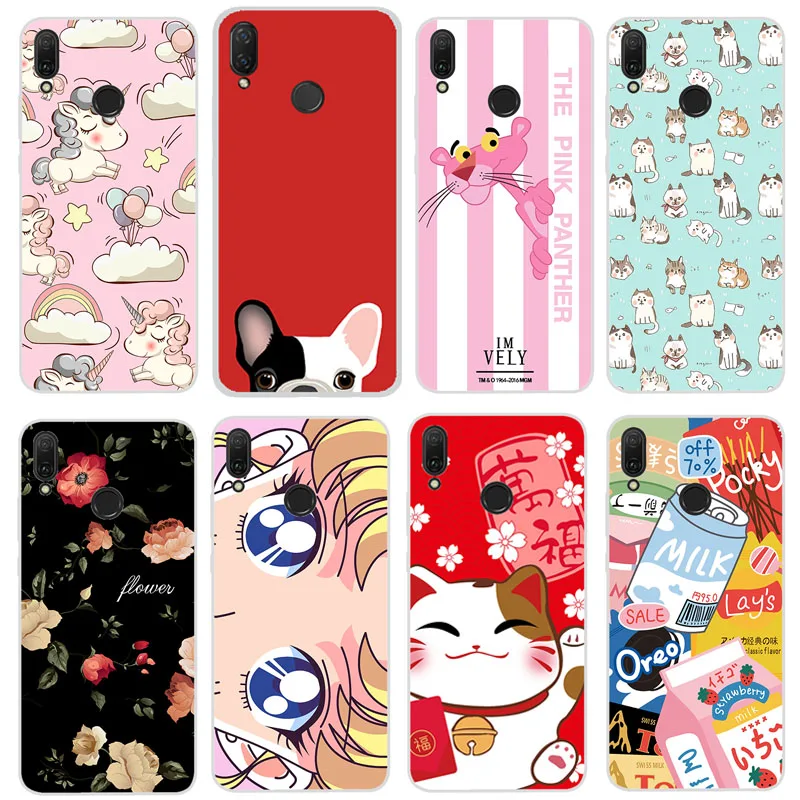 

3D Huawei Y9 2019 Case For Huawei y9 2019 Case Cover 30 Patterns Cute Dog Cat Cover for Huawei Y9 2019 Phone Cases Silicone