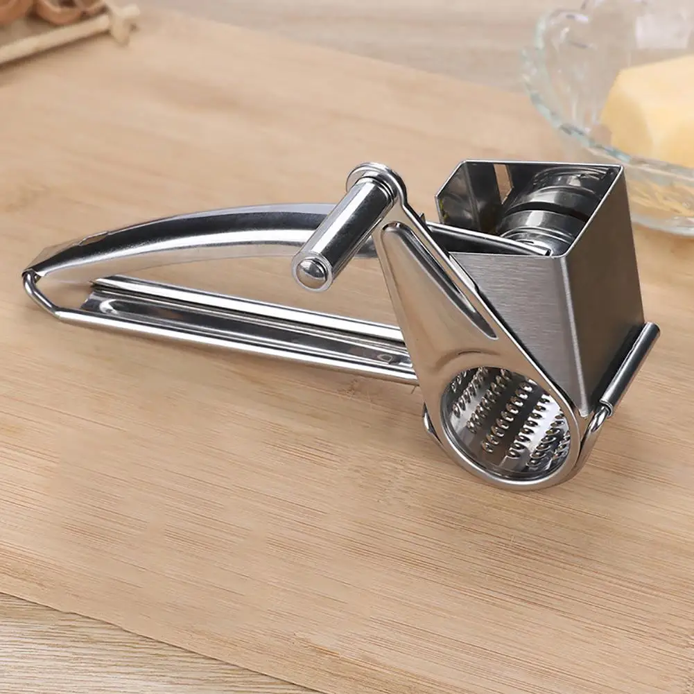 Kitchen Stainless Steel Rotary Vegetable Potato Cheese Shredder Grater