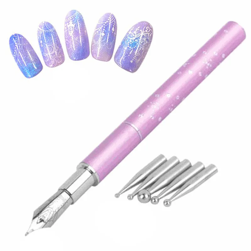 

NEW Drill Point Pen Manicure Acrylic UV Gel Polish Tips Professional Nail Art Tool Nail Art Drawing Pen Brush Nail Dotting tools