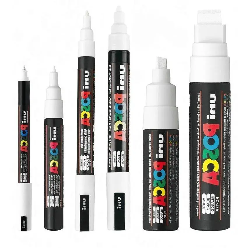 POSCA белый набор из 6 ручек белые для детей с.|Фломастеры| |