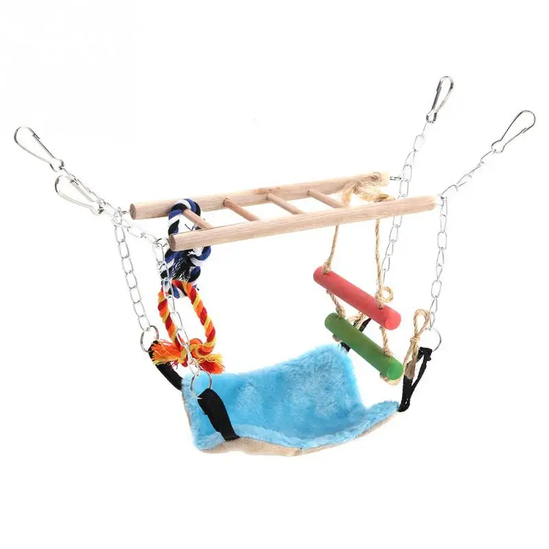 Hammock Ladder Small Animal Ferret Parrot Rat Bird Swing Rope Hanging Net Cage for Animal