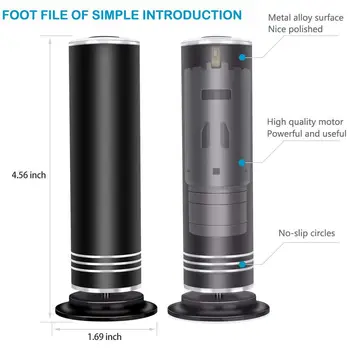 

LICE US Plug 2nd Generation Electronic Foot File with Replacement Sandpaper Discs Fast Remove Feet Hard Dry Dead Skin Corn Cal