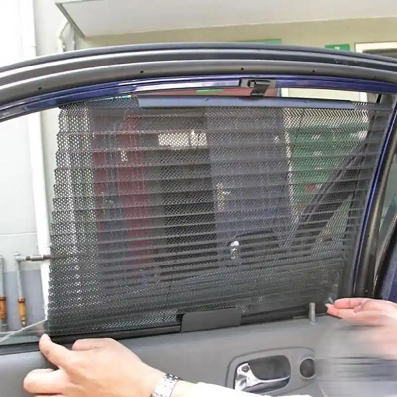 車の窓の日よけ黒側リアガラスサンシェードメッシュバイザーシールド自動フロントガラスサンシェードプロテクター Side Window Aliexpress