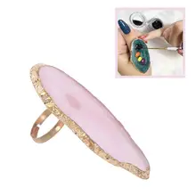 Палитра цветов ногтей палец кольцо крем для макияжа основа, смешивание Палитра Косметика Макияж ногтей Живопись Инструмент