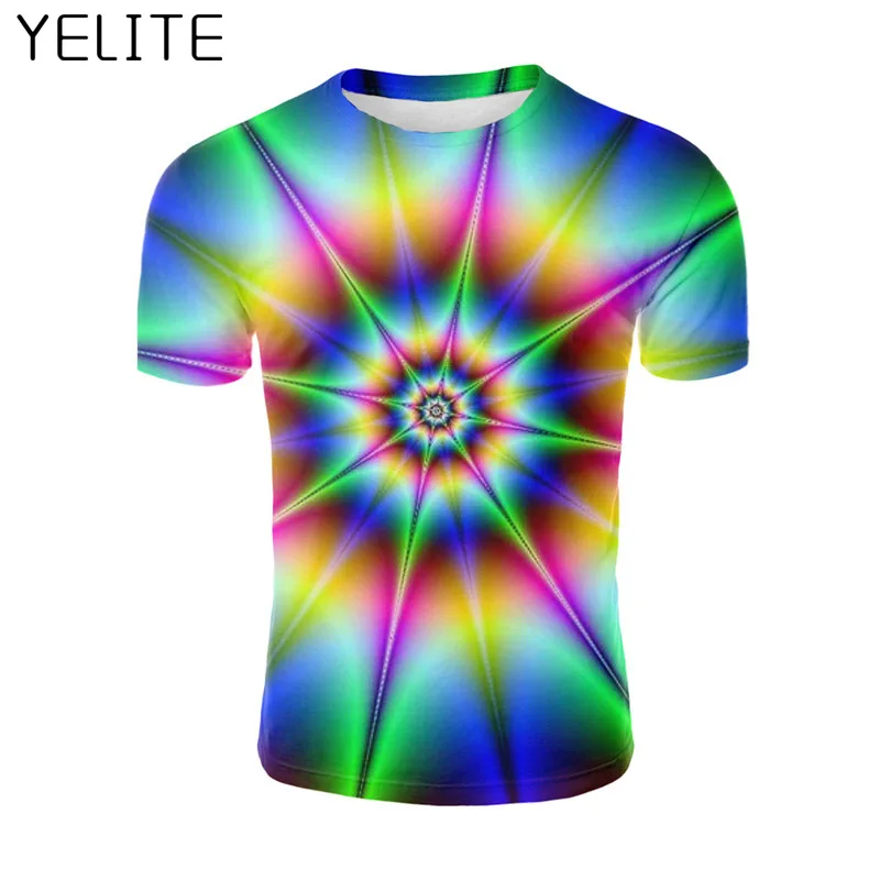 

YELITE tshirt Mens Cool Tops 3D Printed streetwear Man Tee Shirts T shirt Male Short Sleeve Funny Homme Fitness Tshirts T-shirt