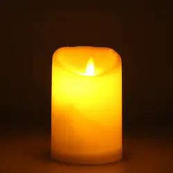 Электронный светодио дный светодиодный Романтический беспламенный мерцающий моделирование свеча ночник 7,5*11,5 см Свадебная вечерние