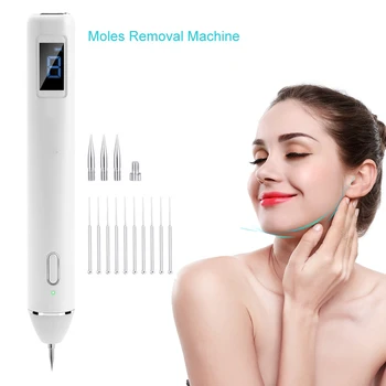 

Rechargeable Moles Removal Machine Spots Warts Removal Pen with LCD Dispaly 8-Level Adjustable skin tag removal face care S