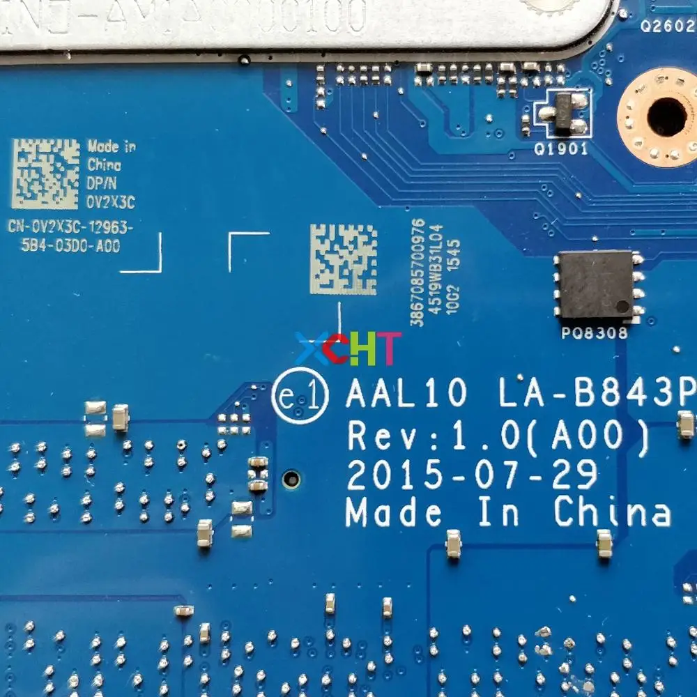 Promo  CN-0V2X3C 0V2X3C V2X3C AAL10 LA-B843P w I7-5500U GT920M GPU for Dell Inspiron 5458 5558 5758 NoteBo