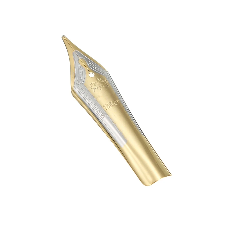 

Kicute 5pcs/pack Iraurita Foutain Pen Nib Gold 0.5mm Medium Nib Replacement Nib Business Fountain Pen Accessory Stationery