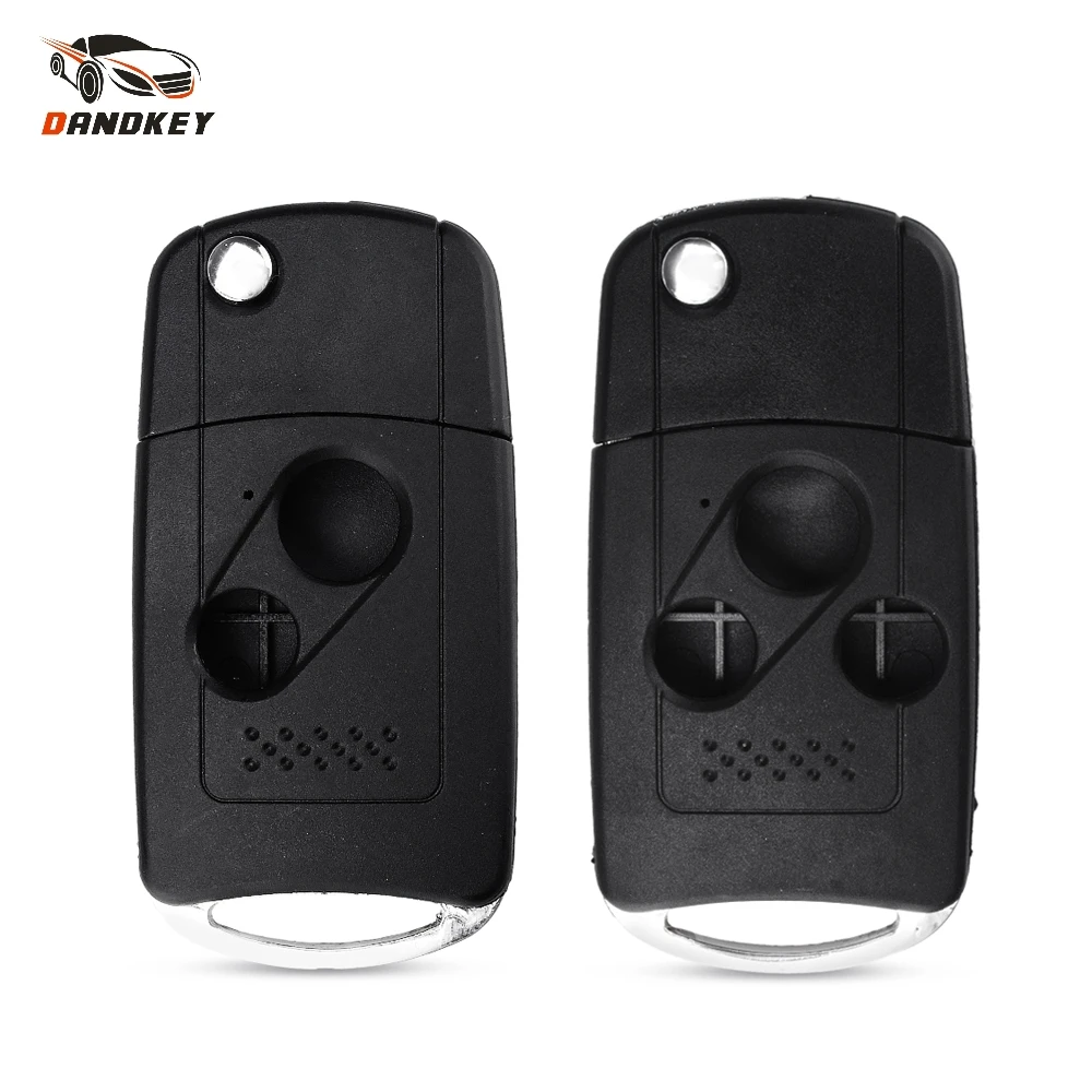 

Dandkey 2/3 Buttons Modified Flip Remote Car Key Case Shell For Honda CRV Accord Pilot Civic Fob Folding Auto Key Cover