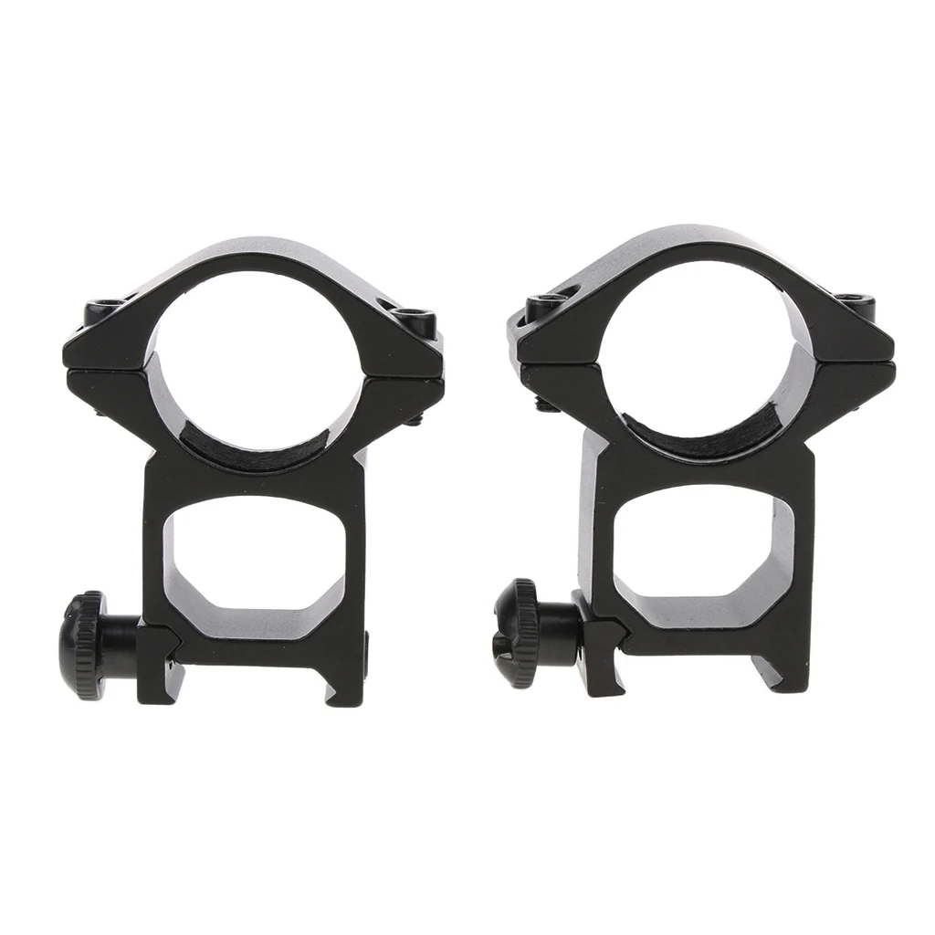 Высокий профиль 1-дюймовый 25,4 мм кольцо-Крепление прицела 20 мм Вивер крепление направляющей «Ласточкин хвост» адаптер Черный Принадлежности для охоты