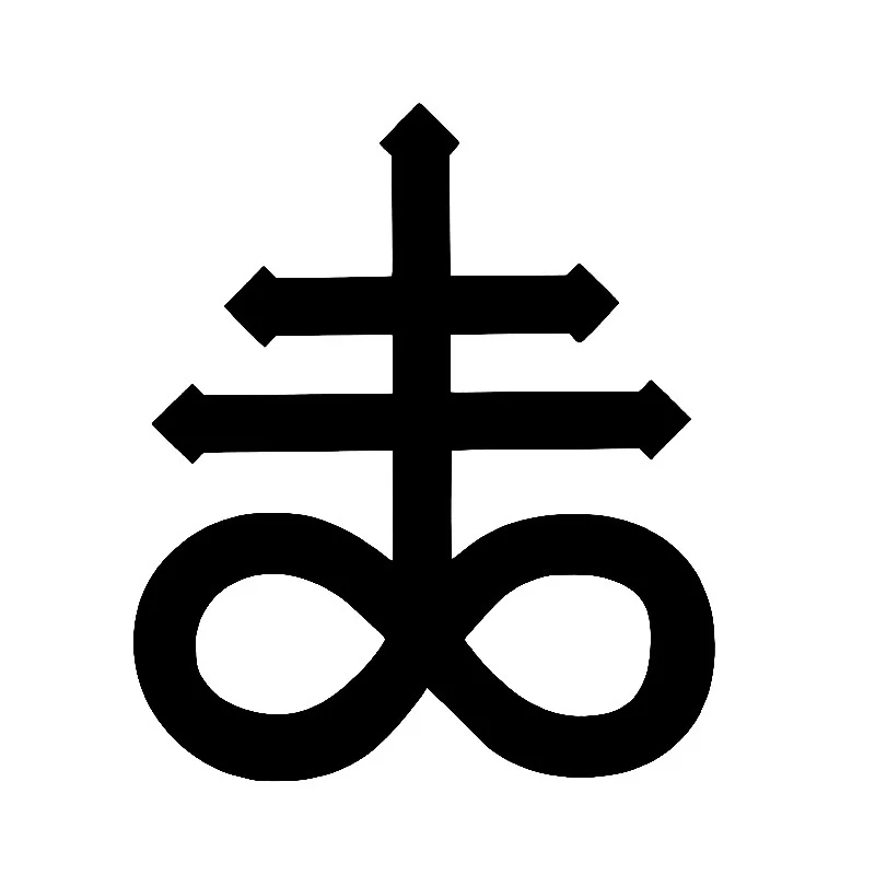 

Personalized Lettering Art Leviathan Cross Satanic Brimstone Stickers window Vinyl Decal 12.7cm