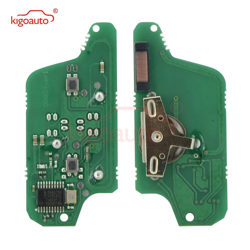 Kigoauto 5 шт. CE0523 2 кнопки HU83 434 МГц pcf7941 чип для peugeot 207 307 407 807 складной дистанционный ключ