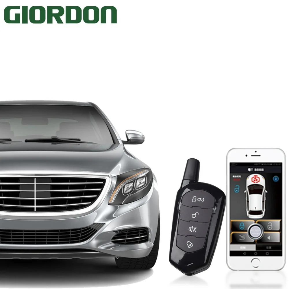  SmartPhone Control PKE Car Alarm System Kit Smart Passive Auto Central Locking Car Door Keyless Pus