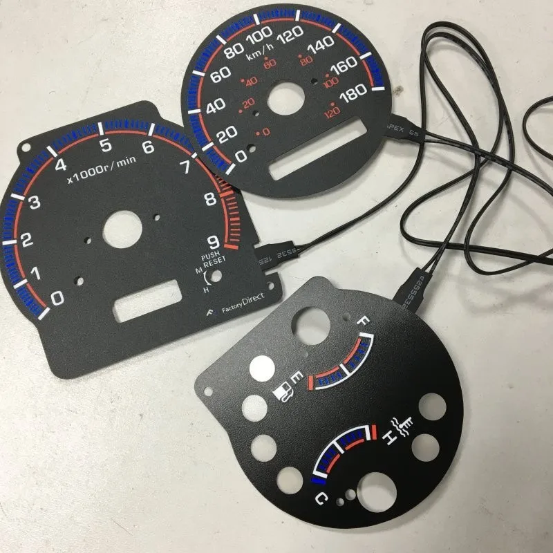 Dash El Glow Gauge For Silvia S15 Manual Transmission Reverse Black