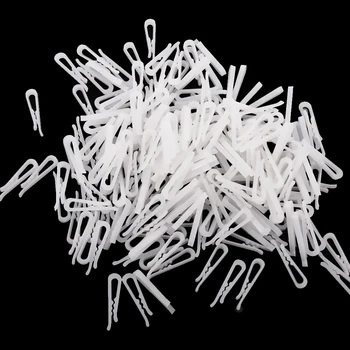 

MagiDeal 200 Pieces Plastic Clip With Teeth folded shirts sleeves socks ties Clothes Pegs for Dress Shirt Garment Packaging