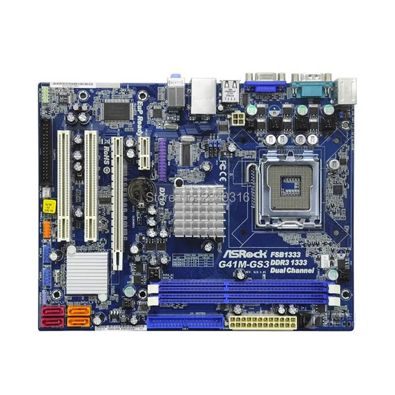 Для ASRock G41M-GS3 оригинальный использоваться для настольных ПК G41 LGA775 DDR3 8G SATA2