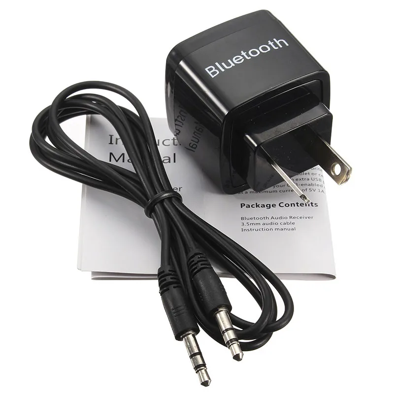 

Universal Wireless Bluetooth Receiver Adapter 3.5MM AUX Audio Stereo Music Receiver Bluetooth Audio Adapter EU/US/AU Plug Type