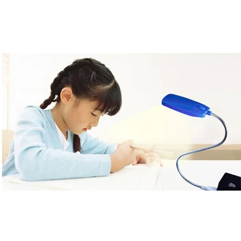 

USB Reading Lamp with 28 LED Lights with Flexible Gooseneck for Laptop (Blue)