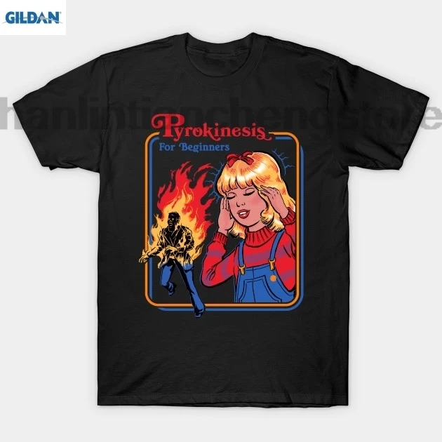 

GILDAN Pyrokinesis for Beginners T Shirt Cotton Men's T-shirt Men's Casual T-shirt