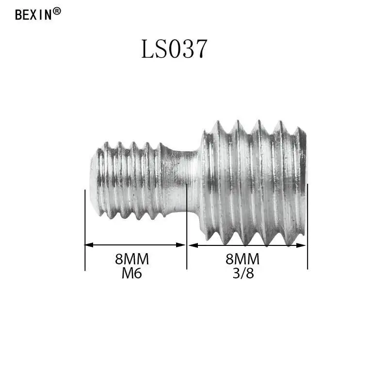 

BEXIN LS037 M6 1/4 to 3/8 Thread Hole Camera Screw for Tripod Monopod Handheld Gimbal Converter Adapter for Camera DSRL