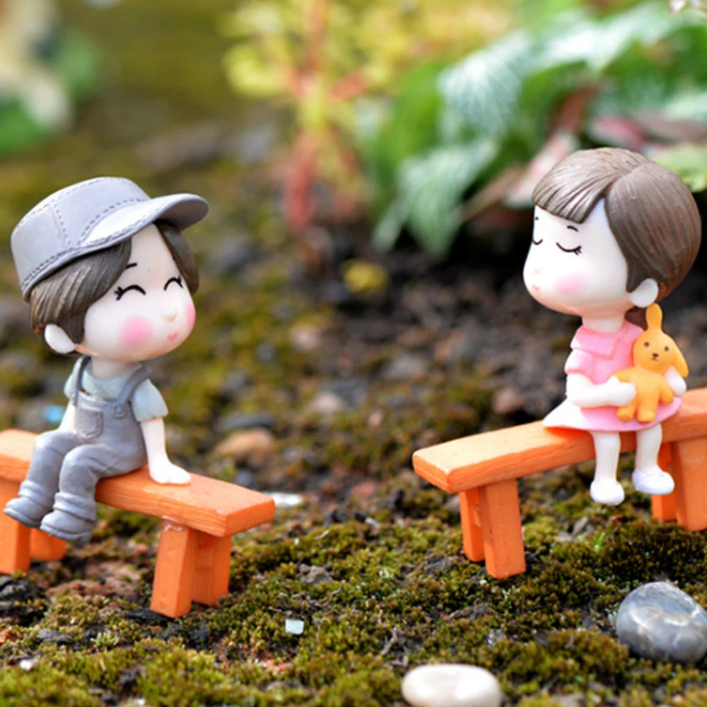 Lovers Exquisite Miniature Statues Figurine Miniature for Wedding Garden Mini Ornament Yard Decor Outdoor Living Lovers Exquisite Miniature Statues Figurine Miniature for Wedding Garden Mini Ornament Yard Decor Outdoor Living