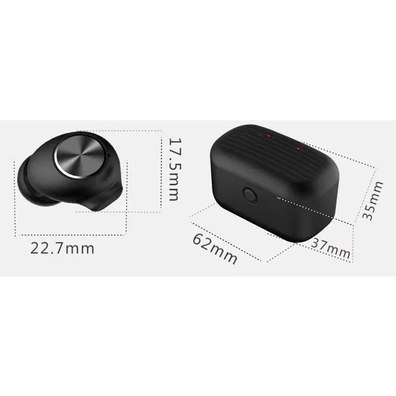 Настоящая Беспроводная бинауральная bluetooth гарнитура зарядная коробка 0 секунд