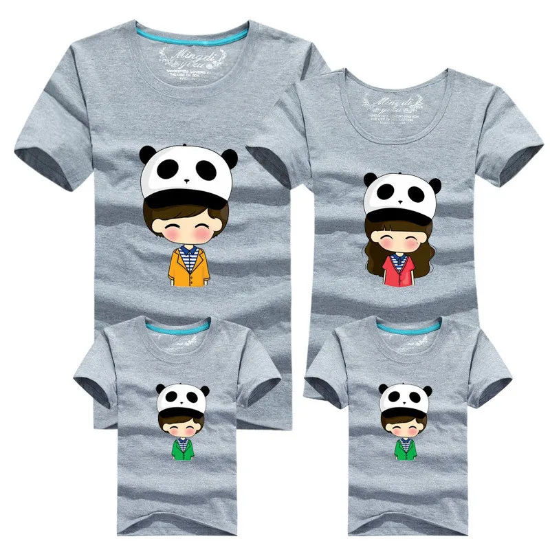 1 шт. футболка с коротким рукавом и принтом панды|family fitted|matching outfitst-shirts for family |