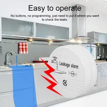90dB Household Wireless Water Leak Detector Sensor Water Leakage Alarm for Home Kitchen Toilet