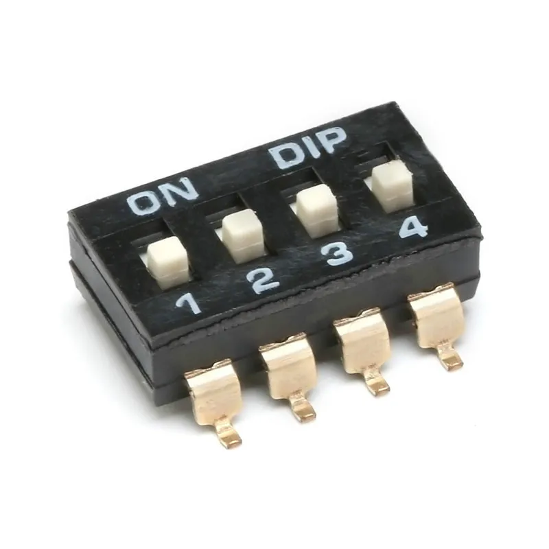 10 Stks/partij Slide Type Smt Smd Dip-schakelaar, 2.54Mm Pitch 2 Row 4 Pin 2 Positie/8 Pin 4 Positie/16 Pin 8 Positie