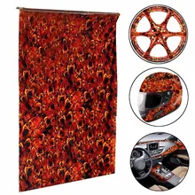 1 шт 0,5*1 м пожарный Скелет гидрографическая пленка для переноса воды гидропогружение печать