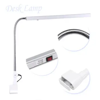 

Ultra-Slim LED Desk Lamp Eyebrow Tattoo Nail Art Makeup Lamp 360Degree Rotation Eye-Caring Office Tattoo Light Lamp Eyes Braces