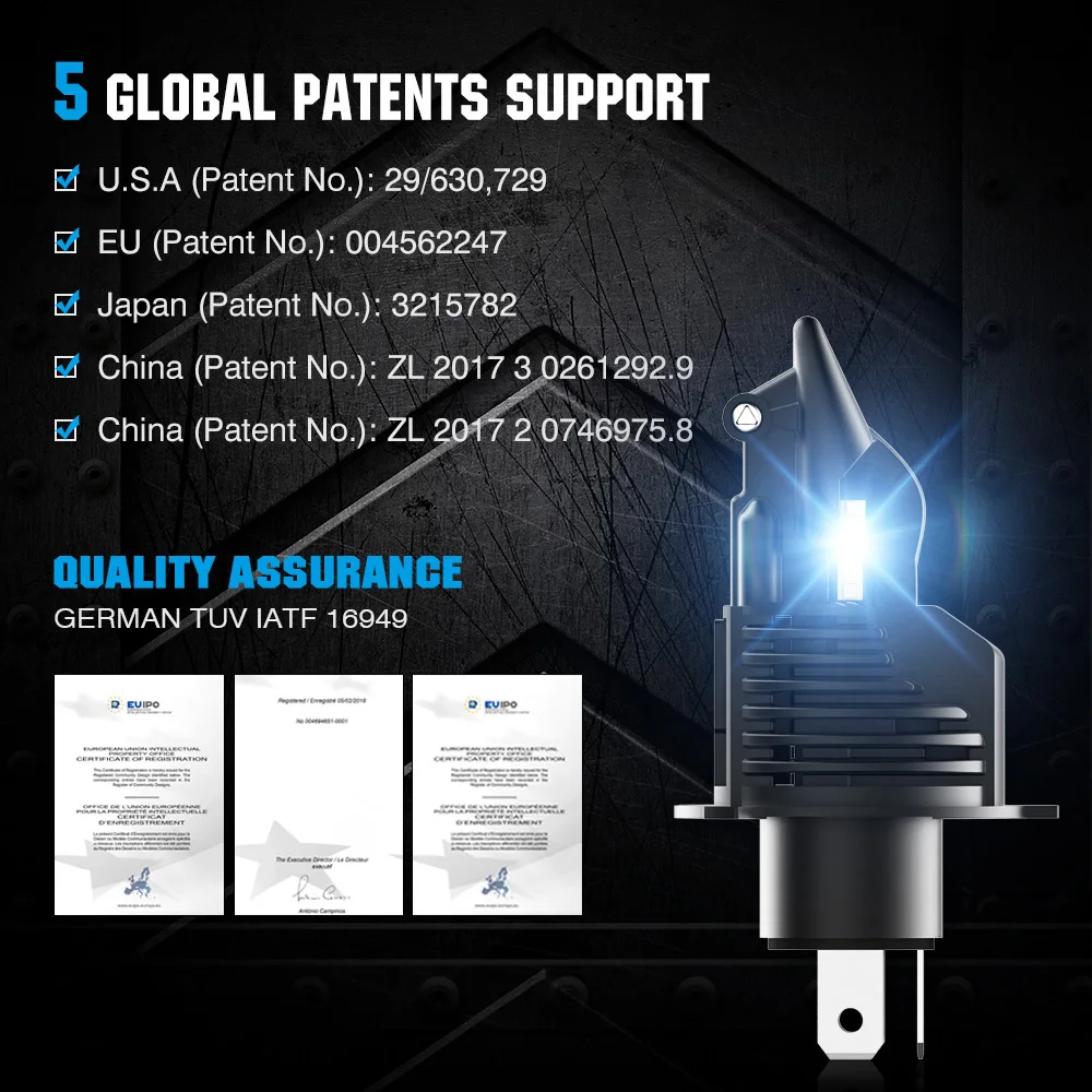 NOVSIGHT led h4 12v лампы для автомобильных фар комплект 10000LM лампада H7 HB3 HB4 LED 9005 9006
