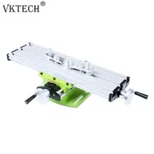 Миниатюрная настольная скамья, прецизионный фрезерный станок, сверлильная скамья, тиски, приспособление, рабочий стол, X ось Y, регулировка, координатный стол, тиски, скамья