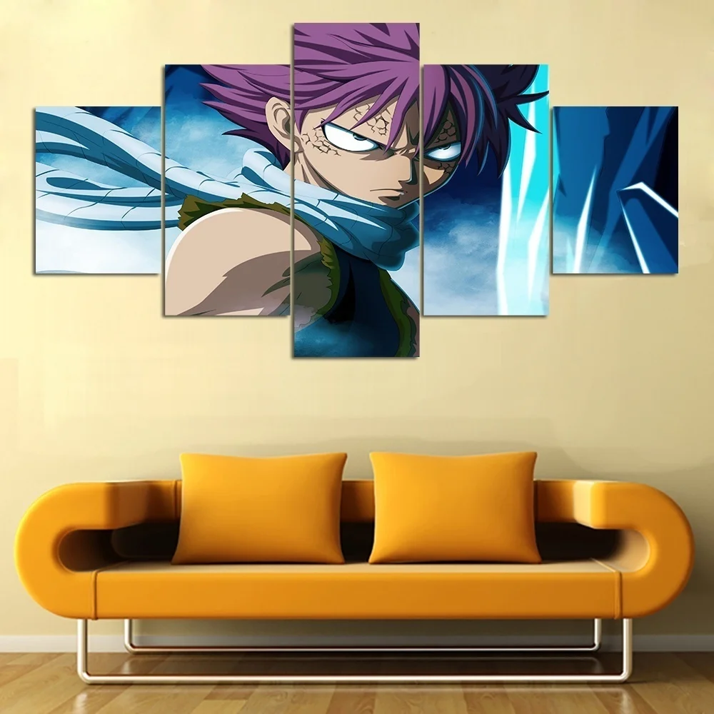 

Fairy Tail Characters Poster Modern Oil Painting on Canvas for Home Decor Abstract Wall Art Children Gifts