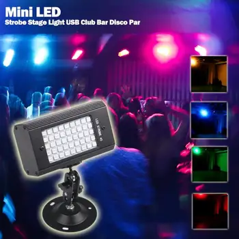 

Mini 45LED Strobe Stage Light USB Sound Activated Disco KTV Party Projector