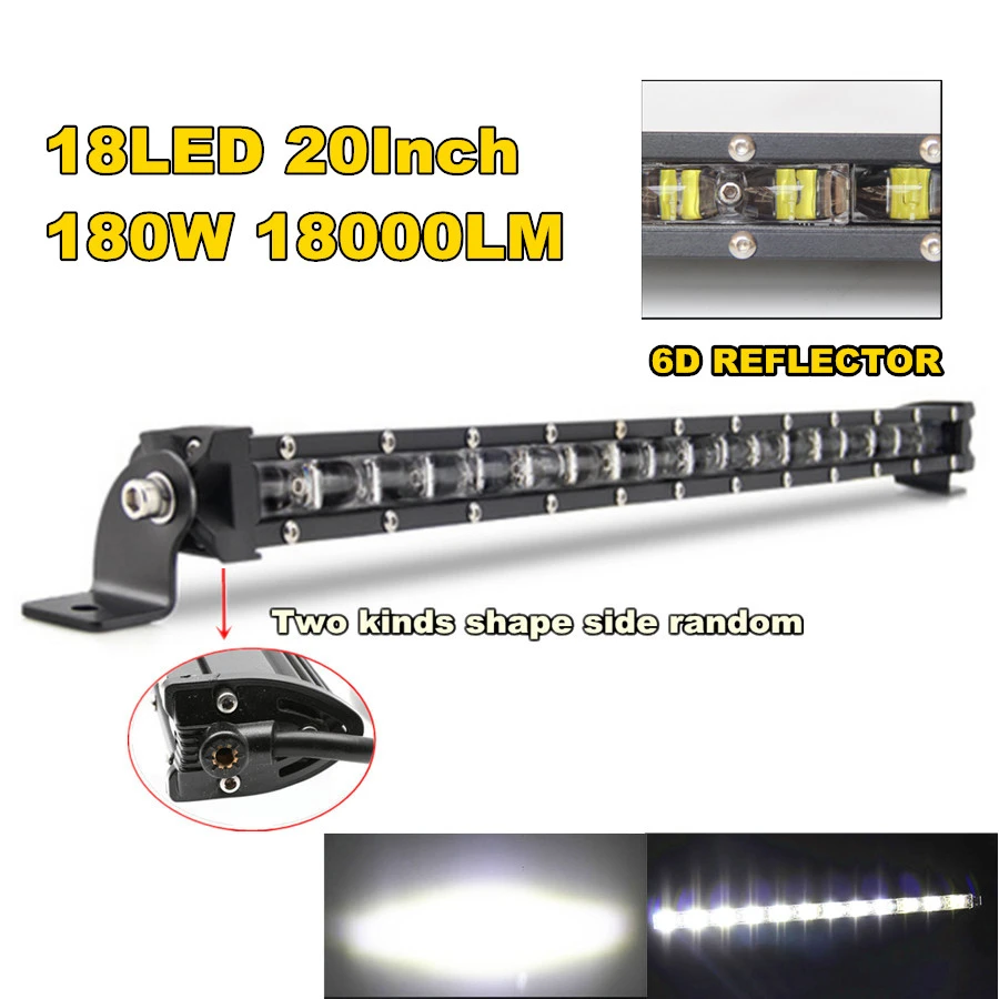 20 &quot/13&quot/ 8 &quotАлюминиевый 6D точечный луч тонкий светодиодный светильник для