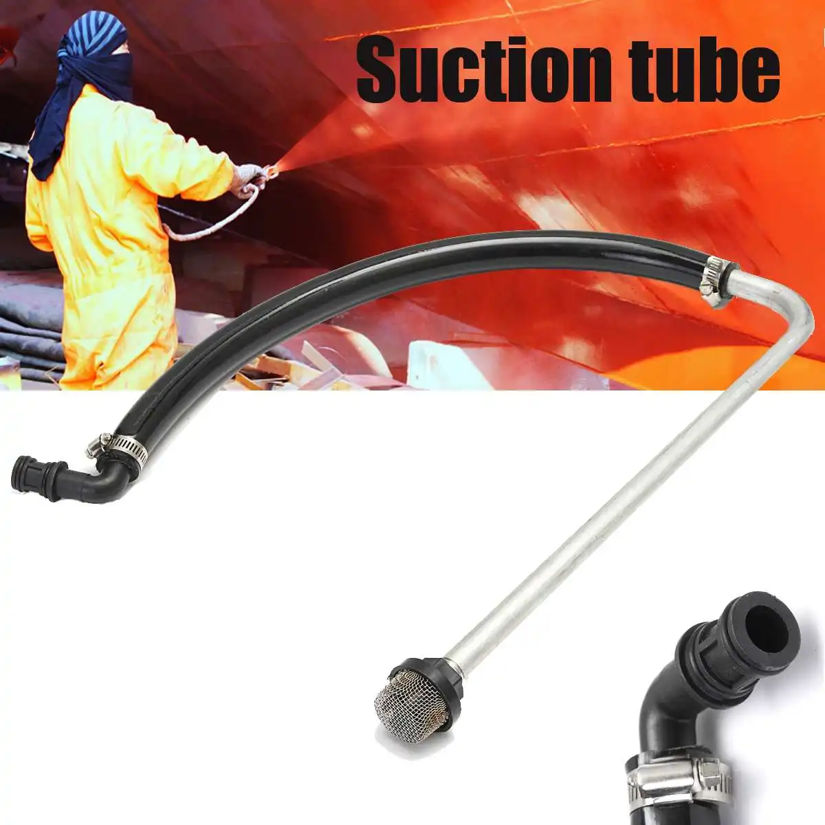 

1Pcs Stainless steel Inlet Tube Suction Set Syphone for Sprayer 440 450 Advantage 400 Parts Silver Black