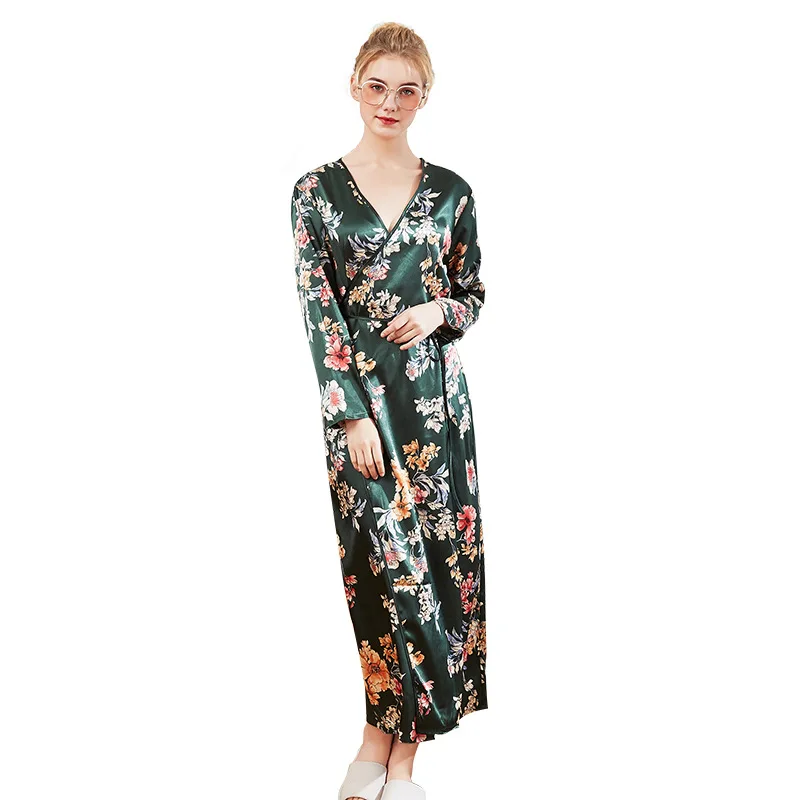 

2019 Hot Sale Robes Supply Of New Spinning Gowns Women's Spring Long-sleeved Home Clothes Peignoir For Women
