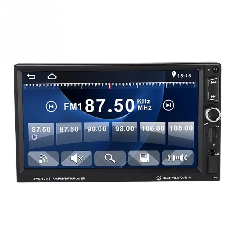 

7 Inch Car Video Player Bluetooth Touch Screen MP5 Radio HD Player Support reverse Video Input HD Rear View Remote Control New