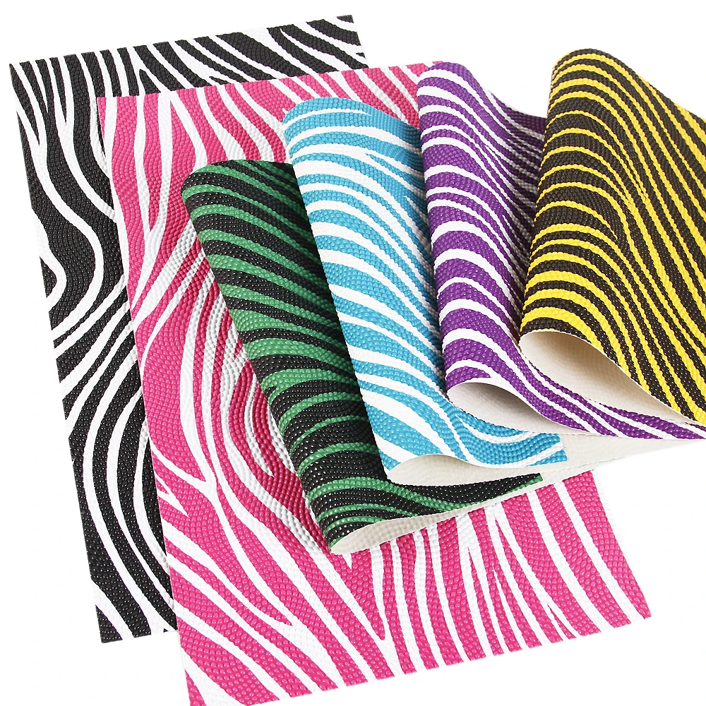 

David accessories 20*34cm zebra heart love Faux Leather Artificial Synthetic Leather DIY Sewing Fabric Bags knotbow,1Yc3446