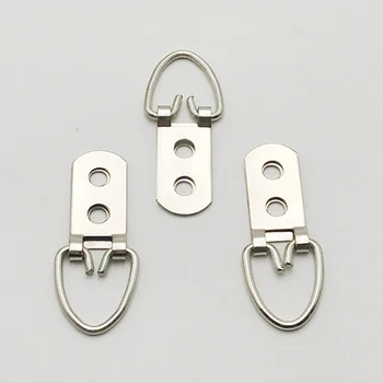 

Pack of 50 Dual Hole Hangers Heavy Duty Painting Hanging Hooks Metal Hooks Hangers with 100 PCS Screws for Home Decoration