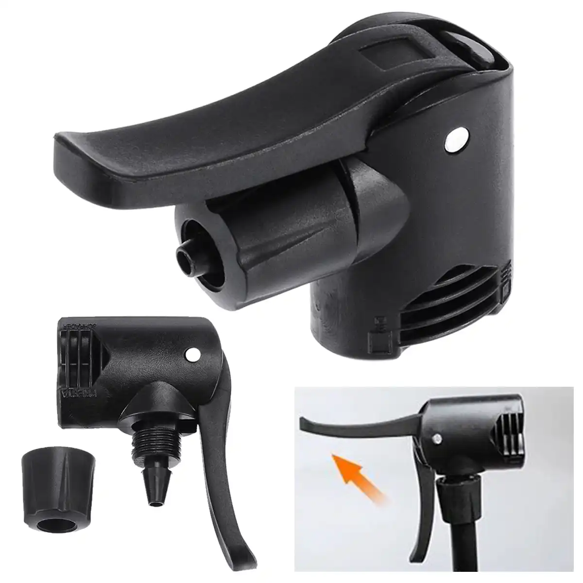 Floor pump replacement head Clearance