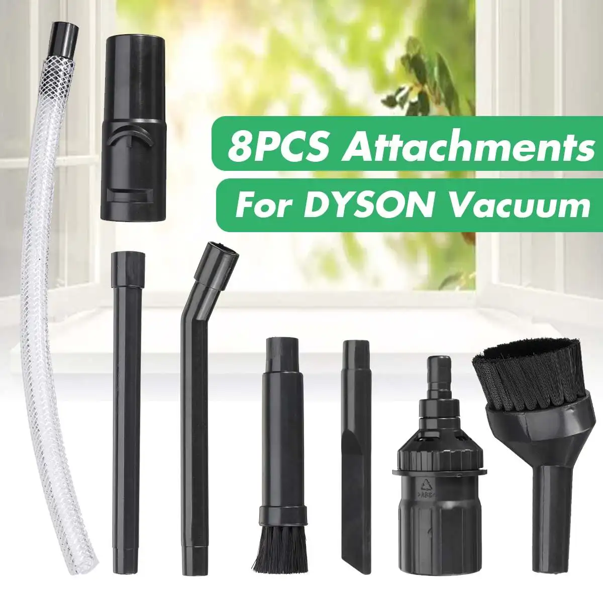 

8Pcs/set Universal Vehicle Car Valet Mini Micro Attachment Tool Kit Replacement Parts Attachments Tools Kit For Dyson V6 Vacuum