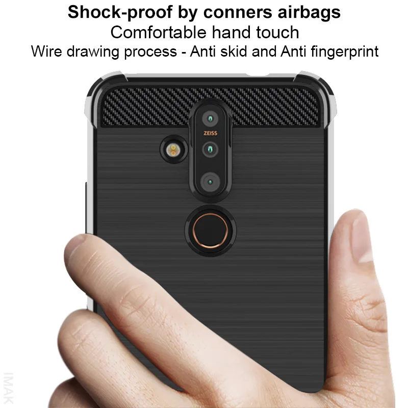 Противоударная подушка безопасности для Nokia X71 чехол Imak Vega мягкая задняя крышка