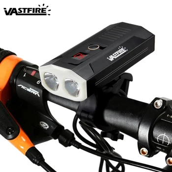

USB Front Bike Light 2*LED Cycling Torch Rechargeable Built-in Battery Riding MTB Headlight 5 Modes Bicycle Lamp