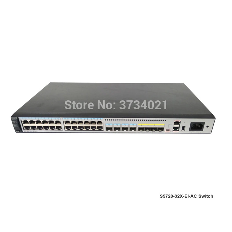Коммутатор Huawei 24 порта sfp S5720 32X EI AC 24x10/100/1 000 Base T 4x100/1 X SFP 4x10 Gig + huawei