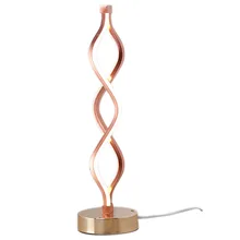Eu Plug Floor Lamps Modern Led Table Light Creative Design Spiral Acrylic Art Table Lamps Bedroom Bedside Lamp Decoration 20w led table lamp modern acrylic creative spiral table lights bedroom beside reading home hotel room decor lighting eu us plug