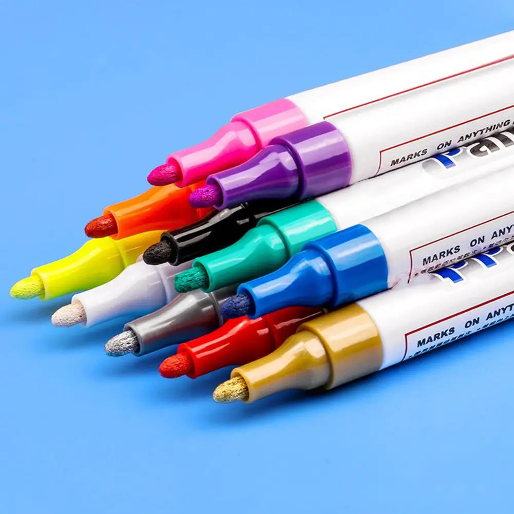 

11 Color Oily Marker Graffiti Pen Paint Pens Oil-based Paint Marker Long Lasting Fast Drying For Marking Painting