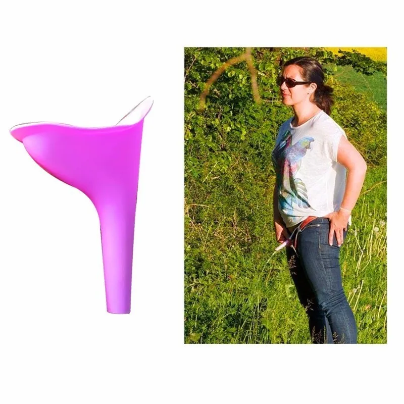 Portable Women Urine Device Funnel Urinal Outdoor Camping Travel Portable Useful Tool Female Soft Silicone Stand Up & Pee Device Portable Women Urine Device Funnel Urinal Outdoor Camping Travel Portable Useful Tool Female Soft Silicone Stand Up & Pee Device